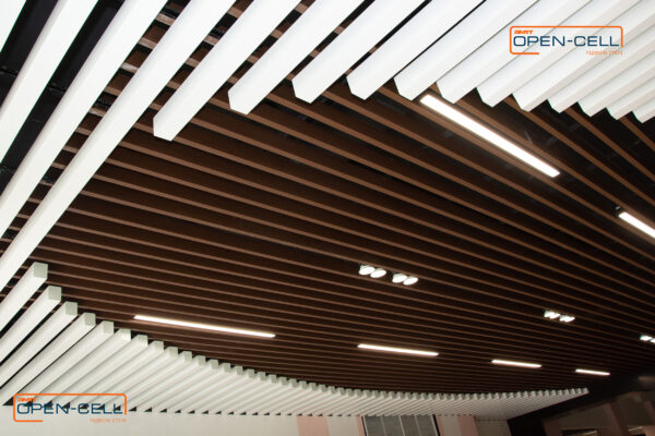 Cube-shaped ceiling
